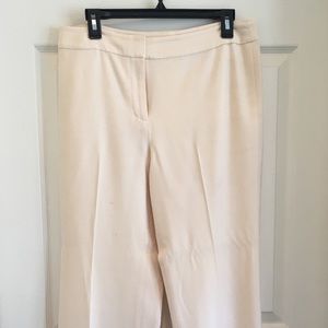 Ann Taylor Wool/Cashmere Lined Pants. Cream. 8P
